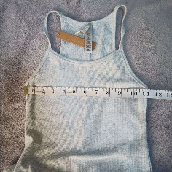 Skims Ribbed Gray Maxi Dress - XS - Picture 9 of 13